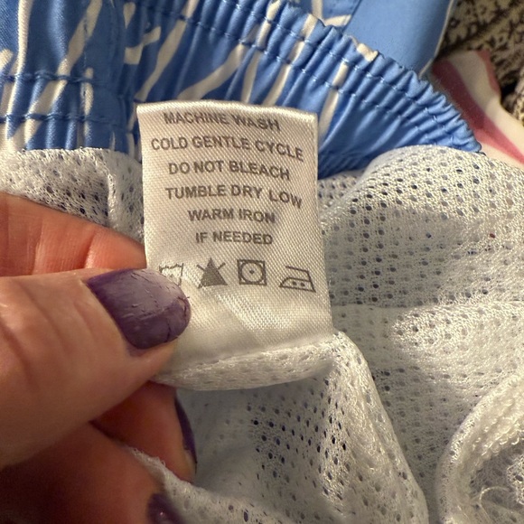 Brooklyn Cloth Mens Swim Trunks elastic waist front pockets Size Large - Picture 10 of 10